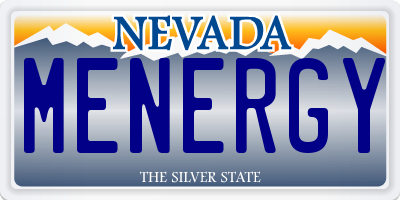 NV license plate MENERGY