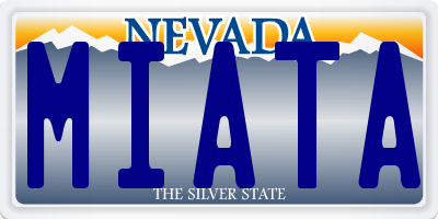 NV license plate MIATA