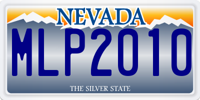 NV license plate MLP2010