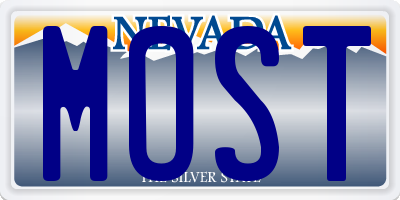 NV license plate MOST