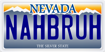 NV license plate NAHBRUH