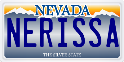 NV license plate NERISSA