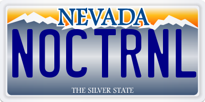 NV license plate NOCTRNL