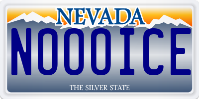 NV license plate NOOOICE