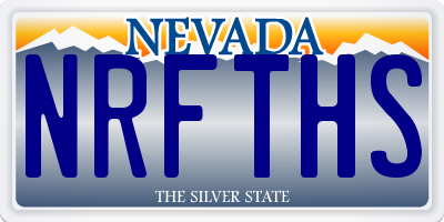 NV license plate NRFTHS