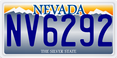 NV license plate NV6292