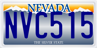 NV license plate NVC515