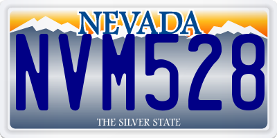 NV license plate NVM528