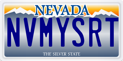 NV license plate NVMYSRT