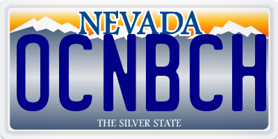 NV license plate OCNBCH