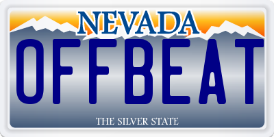 NV license plate OFFBEAT