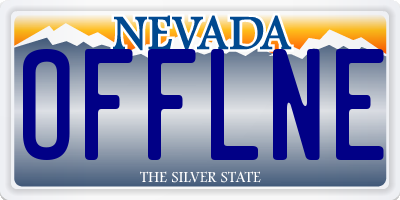 NV license plate OFFLNE