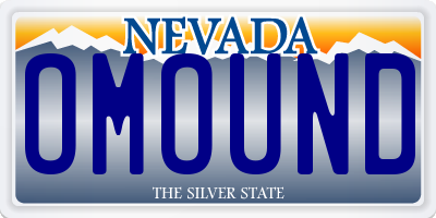 NV license plate OMOUND