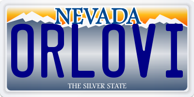 NV license plate ORLOVI