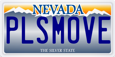 NV license plate PLSMOVE