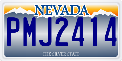 NV license plate PMJ2414