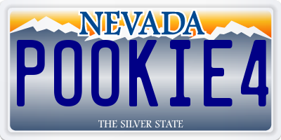 NV license plate POOKIE4