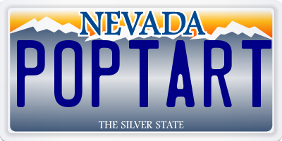 NV license plate POPTART