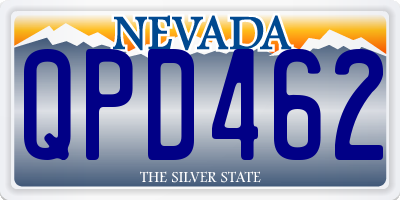 NV license plate QPD462