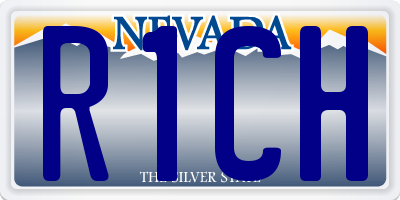 NV license plate R1CH