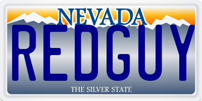 NV license plate REDGUY