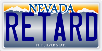 NV license plate RETARD