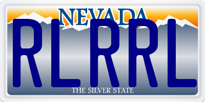 NV license plate RLRRL