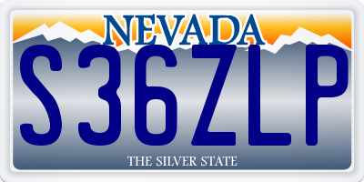 NV license plate S36ZLP