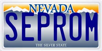 NV license plate SEPROM