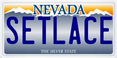 NV license plate SETLACE