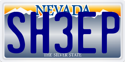 NV license plate SH3EP