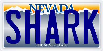 NV license plate SHARK