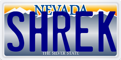 NV license plate SHREK