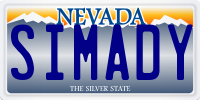 NV license plate SIMADY