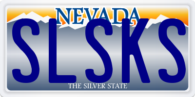 NV license plate SLSKS