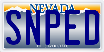 NV license plate SNPED