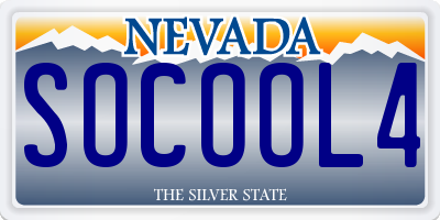 NV license plate SOCOOL4