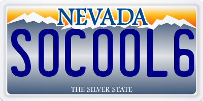 NV license plate SOCOOL6