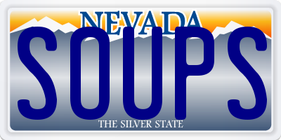 NV license plate SOUPS