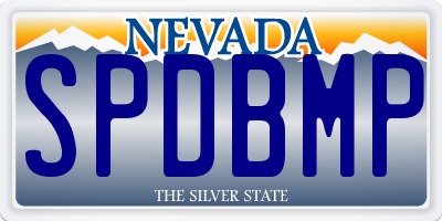 NV license plate SPDBMP