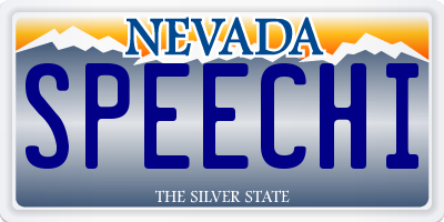 NV license plate SPEECHI