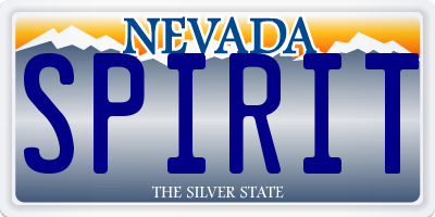 NV license plate SPIRIT