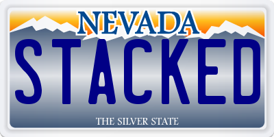 NV license plate STACKED