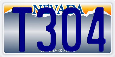 NV license plate T304