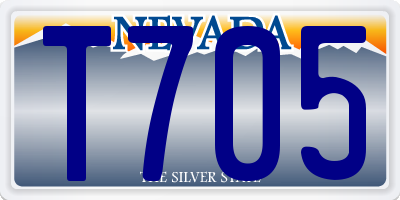 NV license plate T705