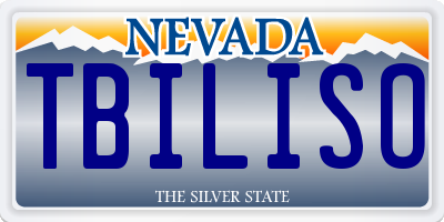 NV license plate TBILISO