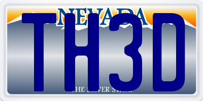 NV license plate TH3D