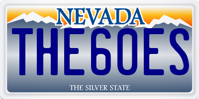 NV license plate THE60ES