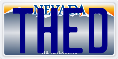 NV license plate THED