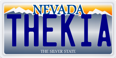 NV license plate THEKIA